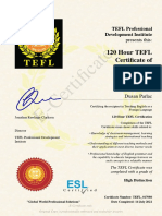 Certificate - D.Parlac TEFL - 017080