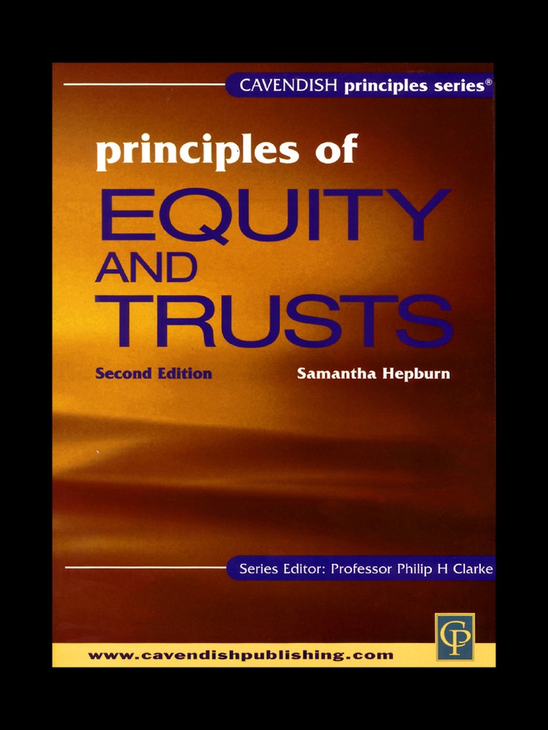 Principles of Equity and Trusts Law 2nd Edition (PDFDrive) PDF English Trust Law Trust Law