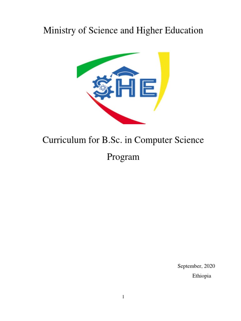 BSC Degree in Computer Science BSC Curriculum (April 2021) - 1 | PDF |  Computer Programming | Test (Assessment)