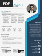 Elegent Cv-Resume Design in Adobe Photoshop