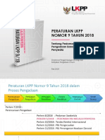 Paparan Peraturan LKPP No 9 Tahun 2018 Tentang Pedoman PBJ Melalui Penyedia - Feb19