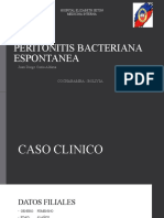 Peritonitis Bacteriana Espontanea: Juan Diego Casia Aldana