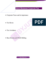 BYJUS IAS Explaned Global Minimum Corporate Tax