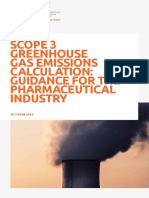 Scope 3 Greenhouse Gas Emissions Calculation - Guidance For The Pharmaceutical Industry