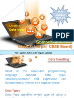 Class XI (As Per CBSE Board) : Computer Science
