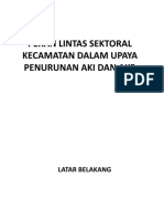 Peran Lintas Sektoral Kecamatan Dalam Upaya Penurunan Aki