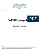 VARIO Propeller: Operator's Manual