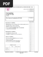 Department of Commerce 1 Semester Exam 2020/2021 Grade 11 Accounting Page 1 of 9