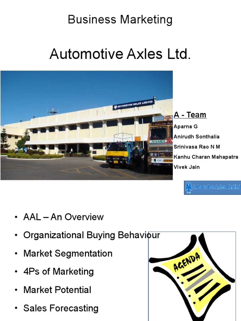 Automotive Axles LTD PDF Axle Sales