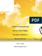 Global Warming Through The Eyes of The Filipino Secondary Students: A Research Review