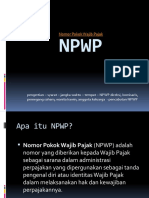 NPWP Nomor Pokok Wajib Pajak