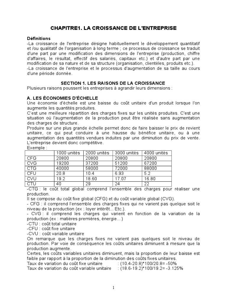 Définition et Stratégies de Croissance | PDF | Offre publique | Sociétés