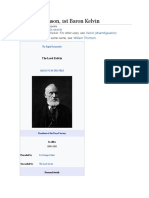 William Thomson, 1St Baron Kelvin: Jump To Navigationjump To Search