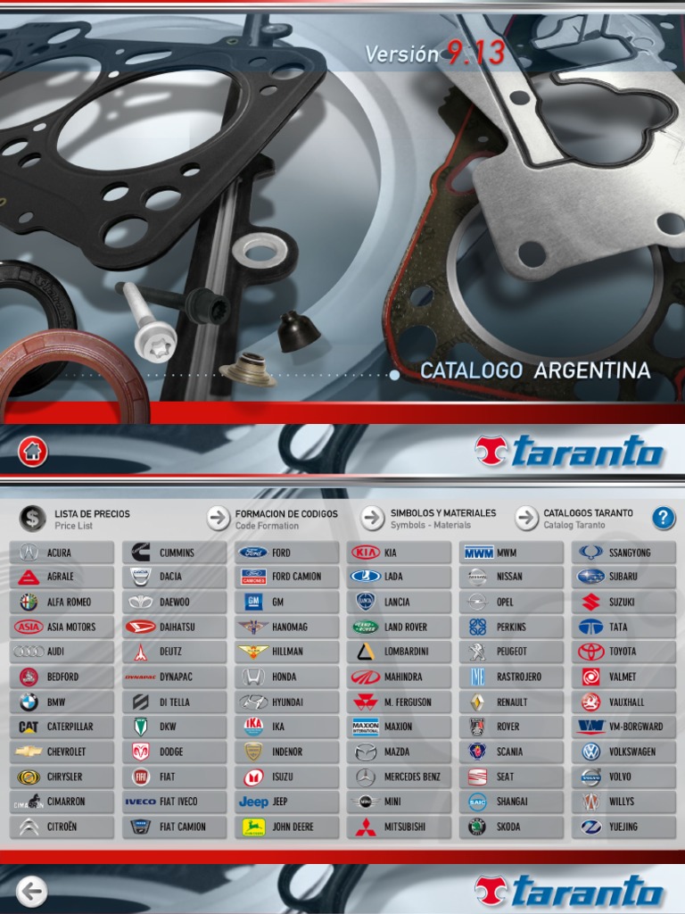 DR 13.5T モーター ブラック Formación de Códigos Taranto | PDF | Carburador | Motores