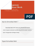 Pembangunan Komunikasi Merk - Kel 5 - Produk & Merk