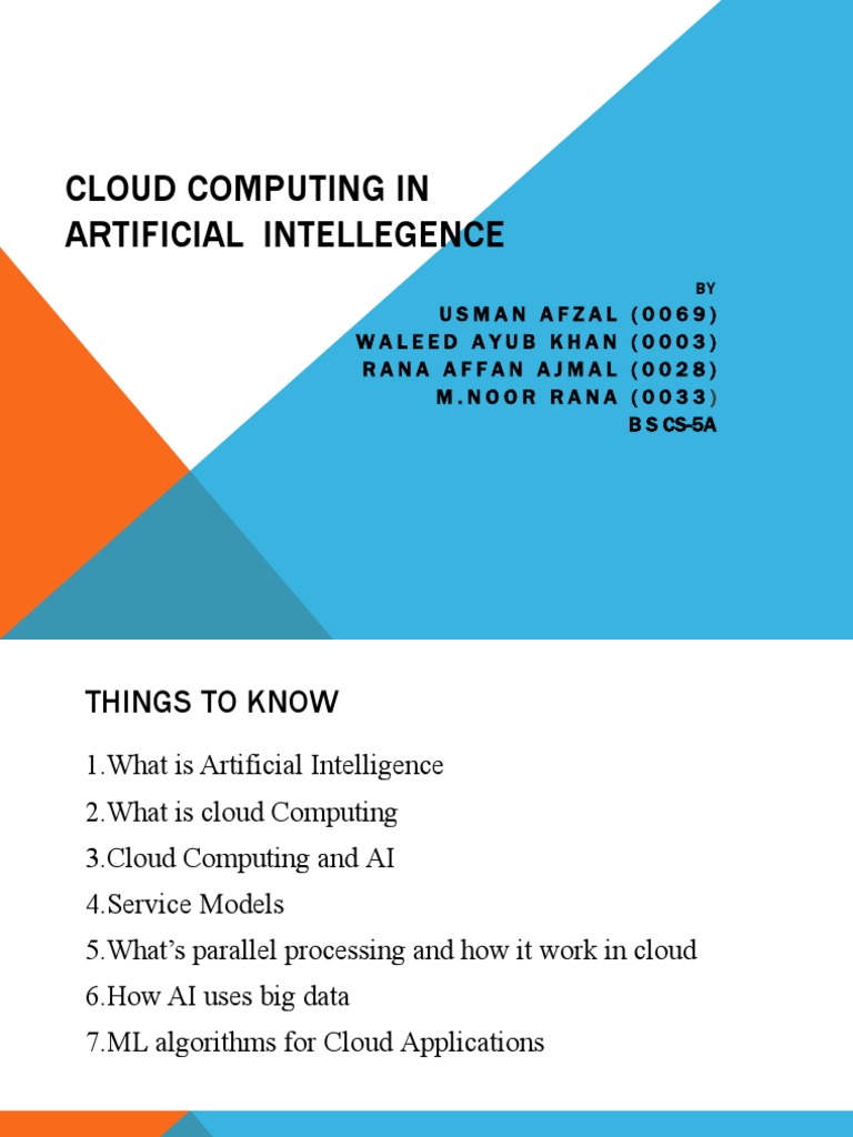 AI Slides Final - Rana Ajmal | PDF | Platform As A Service | Cloud ...
