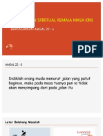 Membangun Spiritual Remaja Masa Kini