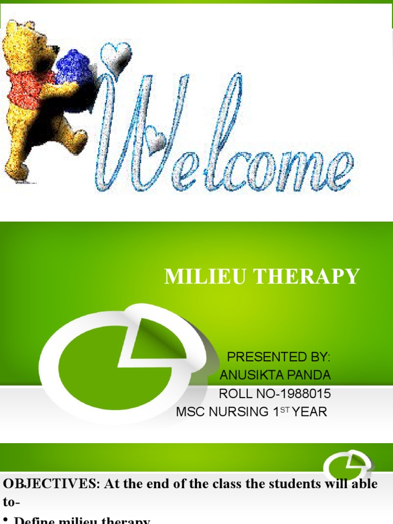 Milieu Therapy PDF Psychiatry Psychology