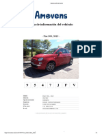 Información coche Fiat 500 2015