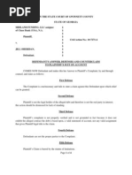Download 06122010 Defendants Answer With Counterclaim Midland v Sheridan by Jillian Sheridan SN51607569 doc pdf