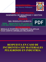 Respuesta de Emergencia de Un Incidente en Industria