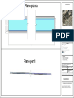 Plano Planta Perfil - Canal Hidráulico