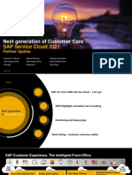 Next Generation of Customer Care SAP Service Cloud 2021