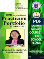 LDM Practicum Portfolio School Head