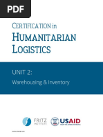 Unit 2 - Warehousing Inventory