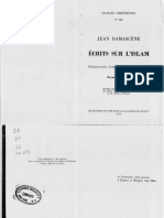 (Sources Chrétiennes 383) Jean Damascène - Écrits Sur L'islam-Cerf (1992)