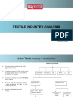 Textile Industry Analysis: Prepared By: Prashant Singh Aashish Gandhi