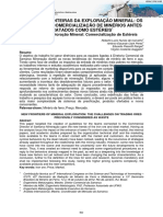 As Novas Fronteiras Da Exploração Mineral: Os Desafios Na Comercialização de Minérios Antes Tratados Como Estéreis