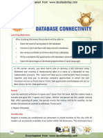 CBSE Class 12 Informatic Practices Database Connectivity