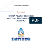 Datos Del Curso Gratuito Residuos Sólidos - ENHYDRO2021