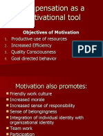 Compensation As A Motivational Tool1