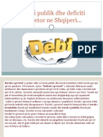 Borxhi Publik Dhe Deficiti Buxhetor Ne Shqiperi