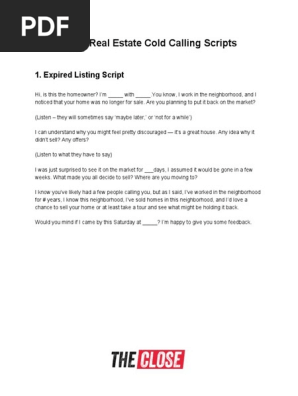 Top 3 Real Estate Cold Calling Scripts