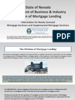 State of Nevada Department of Business & Industry Division of Mortgage Lending