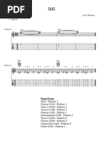 505 Guitar Tabs for Arctic Monkeys | PDF