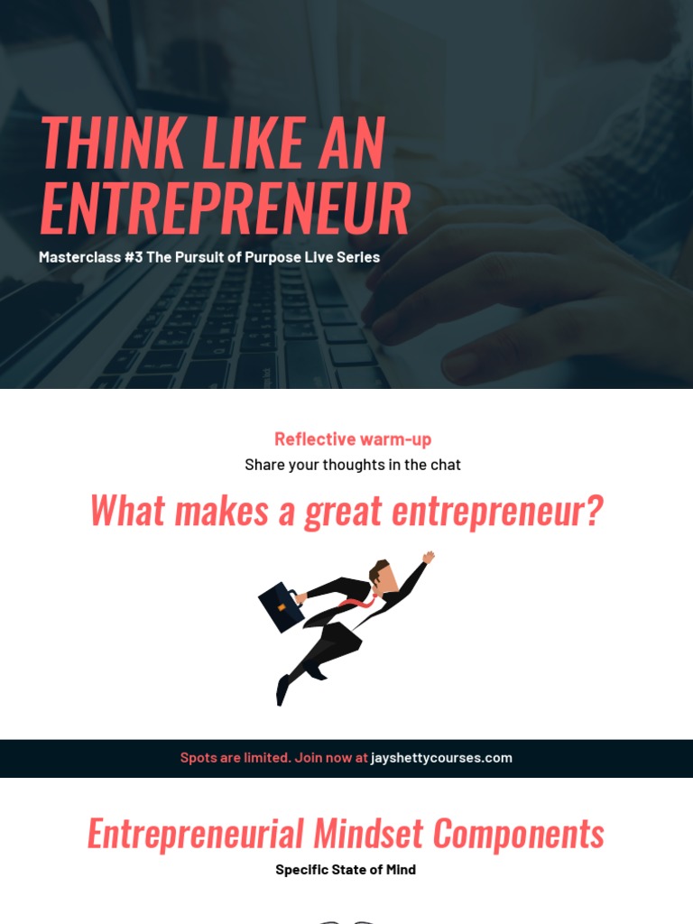 Entrepreneur Mindset Masterclass Insights | PDF | Mindset ...