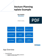 Architecture Planning Template Example: Dan Wahlin