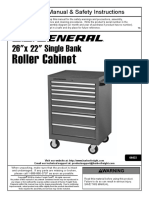 US General (Harbor Freight) 64432 Roller Cabinet User Manual