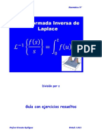 Transformada Inversa de Laplace. División Por S