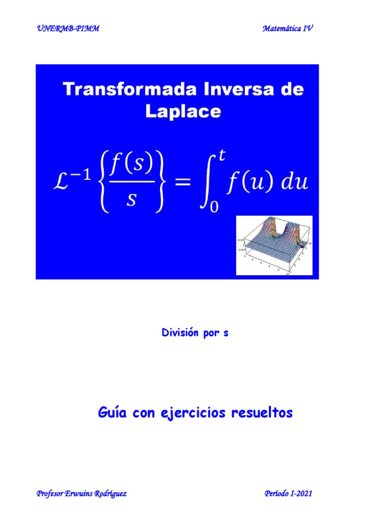 Transformadas Inversas de Laplace | PDF | Integral | Funciones y mapeos