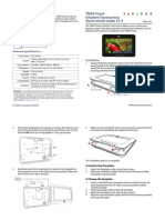 TM50 Touch Intuitive Touchscreen Quick Install Guide V1.3