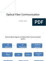 Optical Fiber Communication: ETEG 422