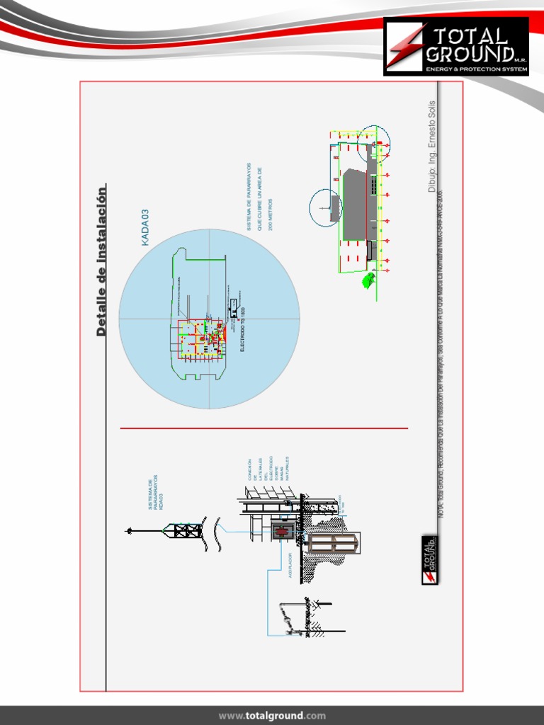 Diagrama de Instalación Pararrayos | PDF