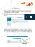 BILL PAY. Frequently Asked Questions