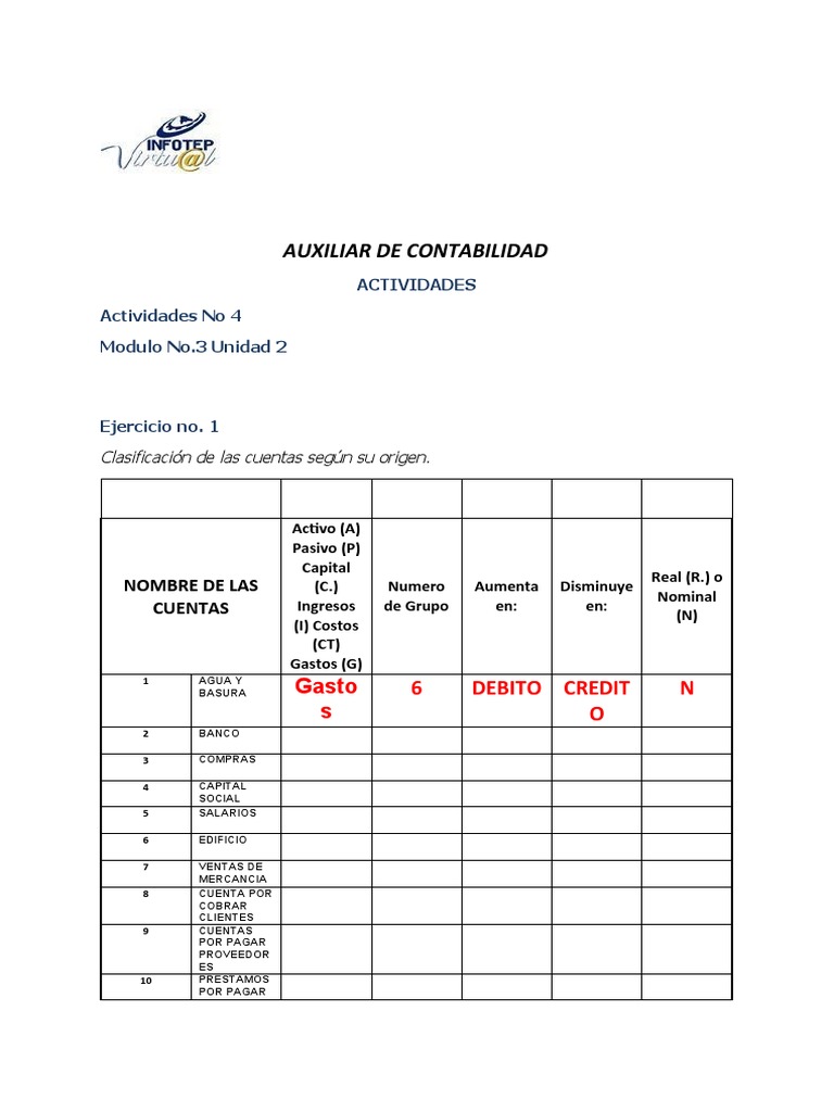 Ejercicios de Contabilidad Básica | PDF | Bancos | Cheque