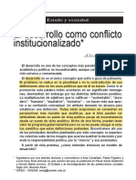 Roig - El desarrollo como conflicto institucionalizado